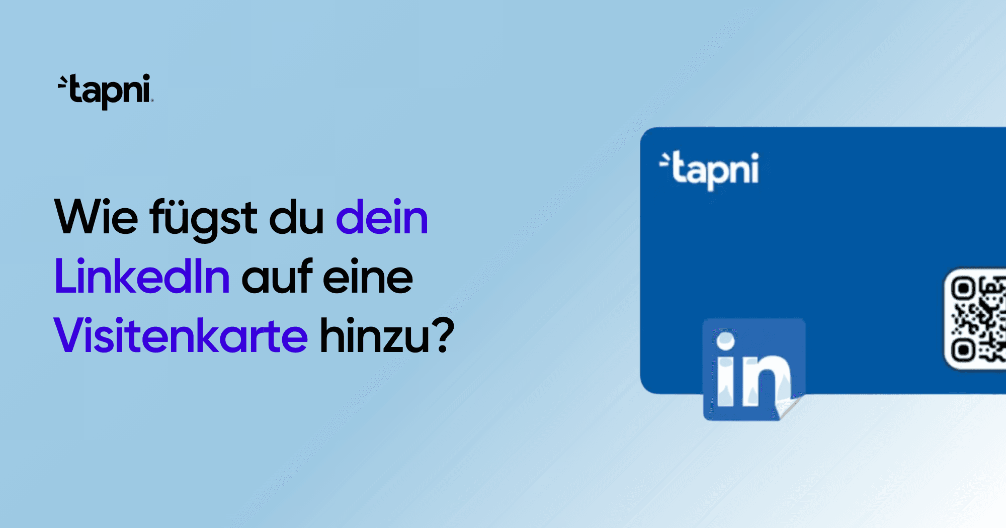 Wie fügst du dein LinkedIn auf eine Visitenkarte hinzu?