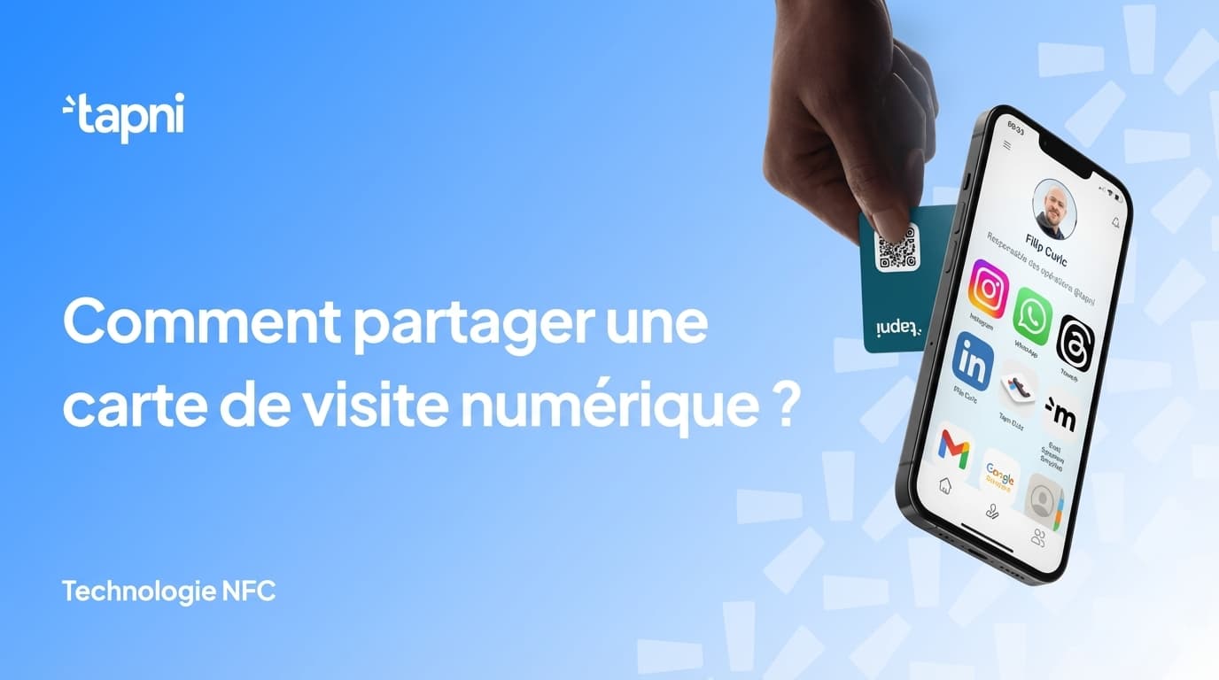 Comment partager une carte de visite numérique ?
