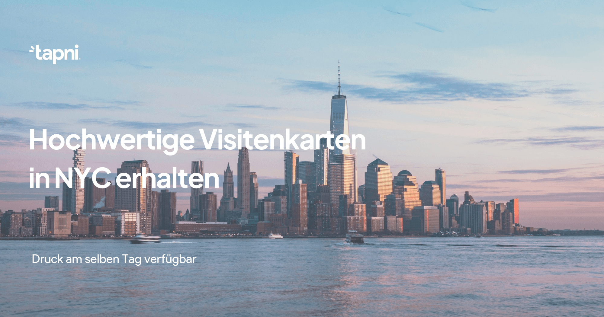 Hochwertige Visitenkarten in NYC erhalten