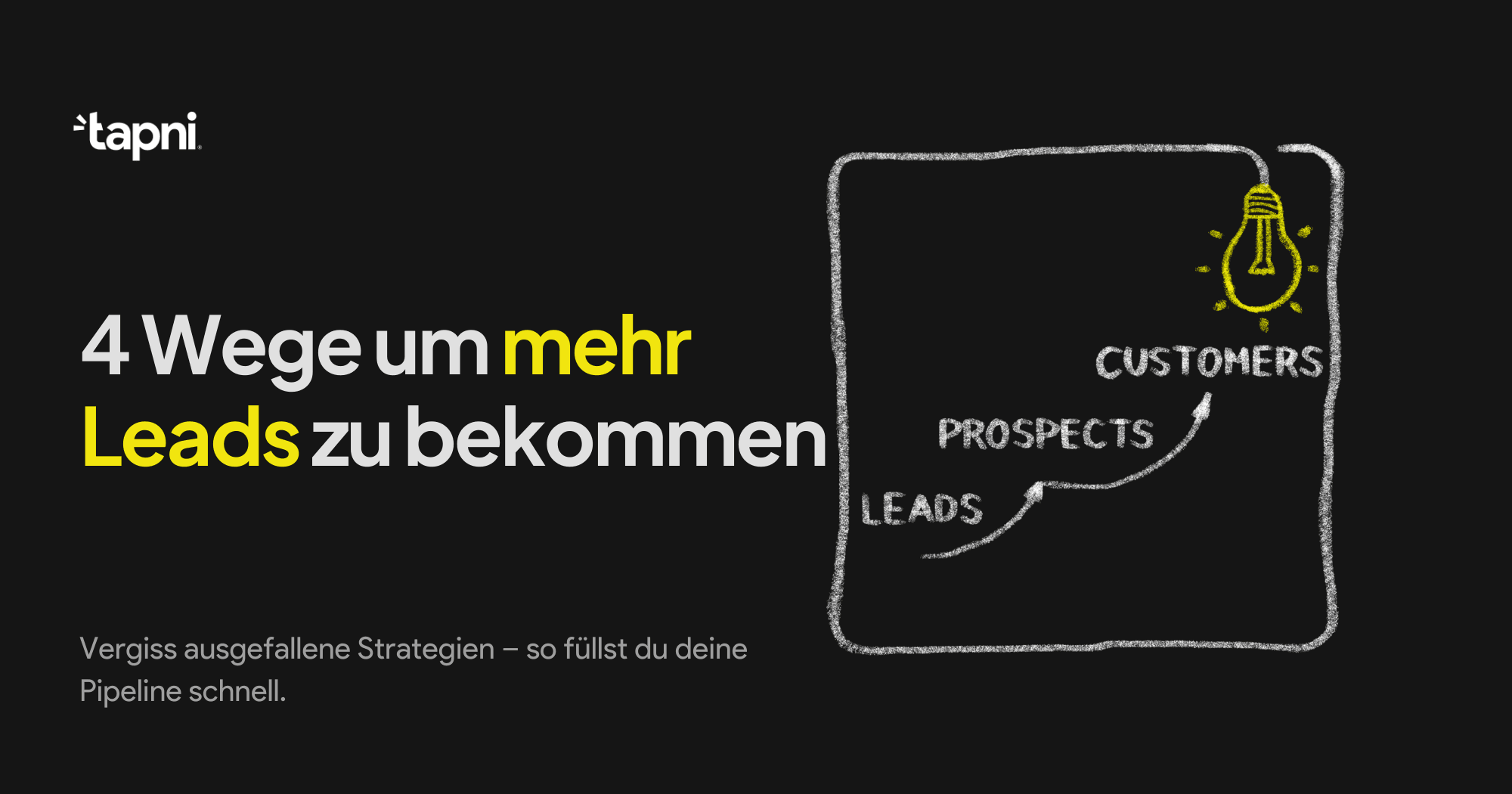 4 Wege um mehr Leads zu bekommen