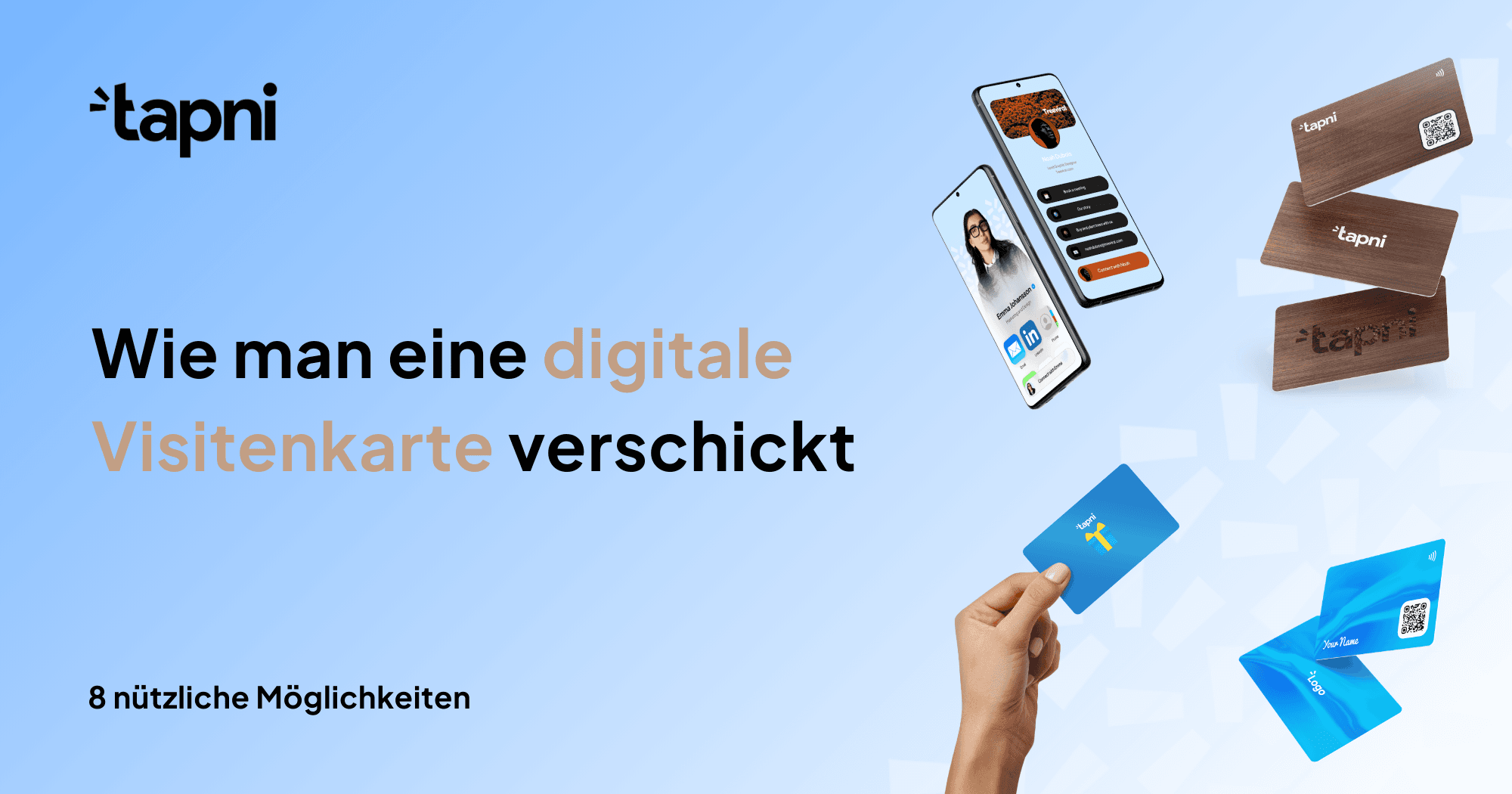 Wie man eine digitale Visitenkarte verschickt - 8 nützliche Möglichkeiten