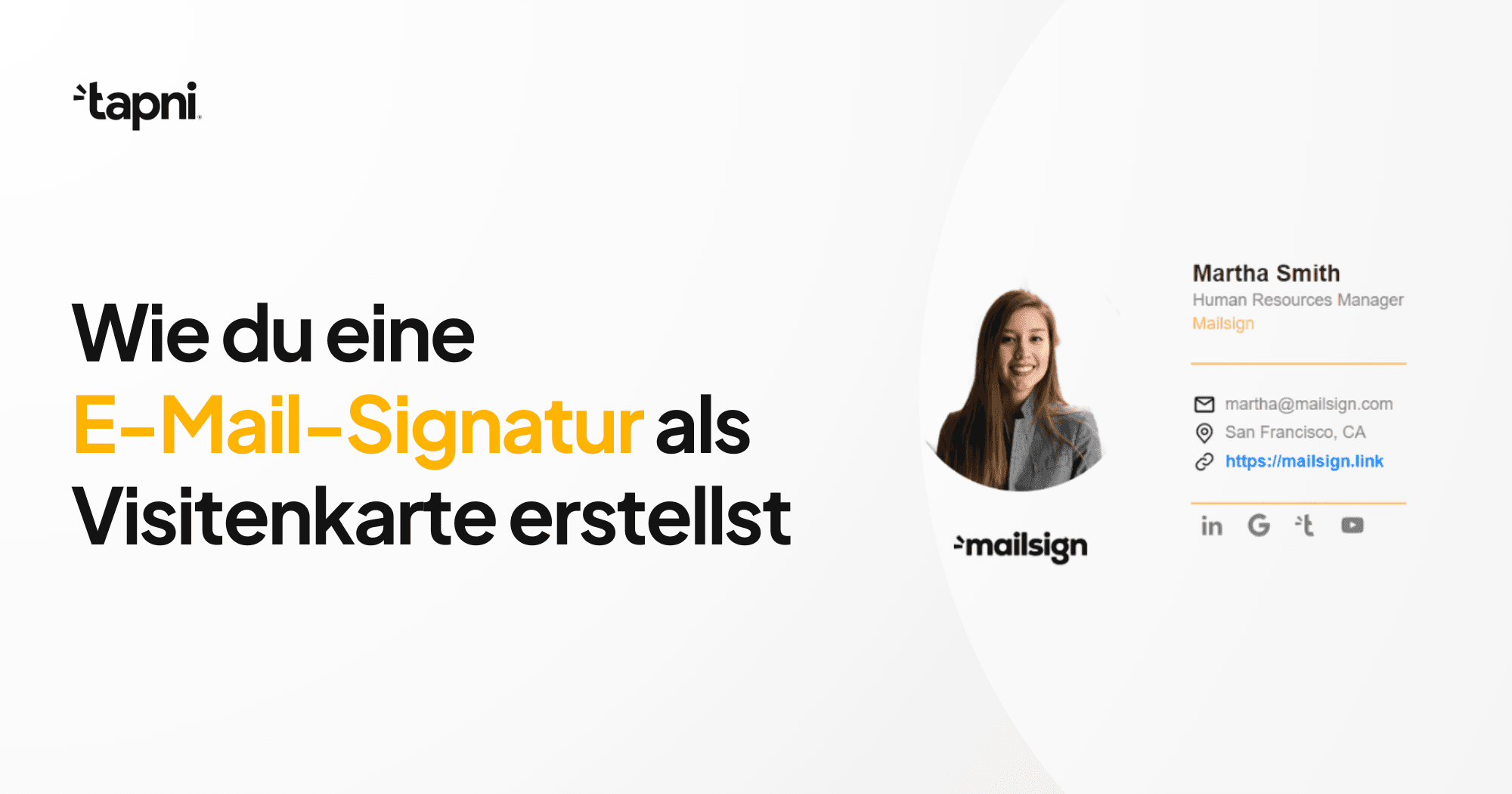 Wie du eine E-Mail-Signatur als Visitenkarte erstellst