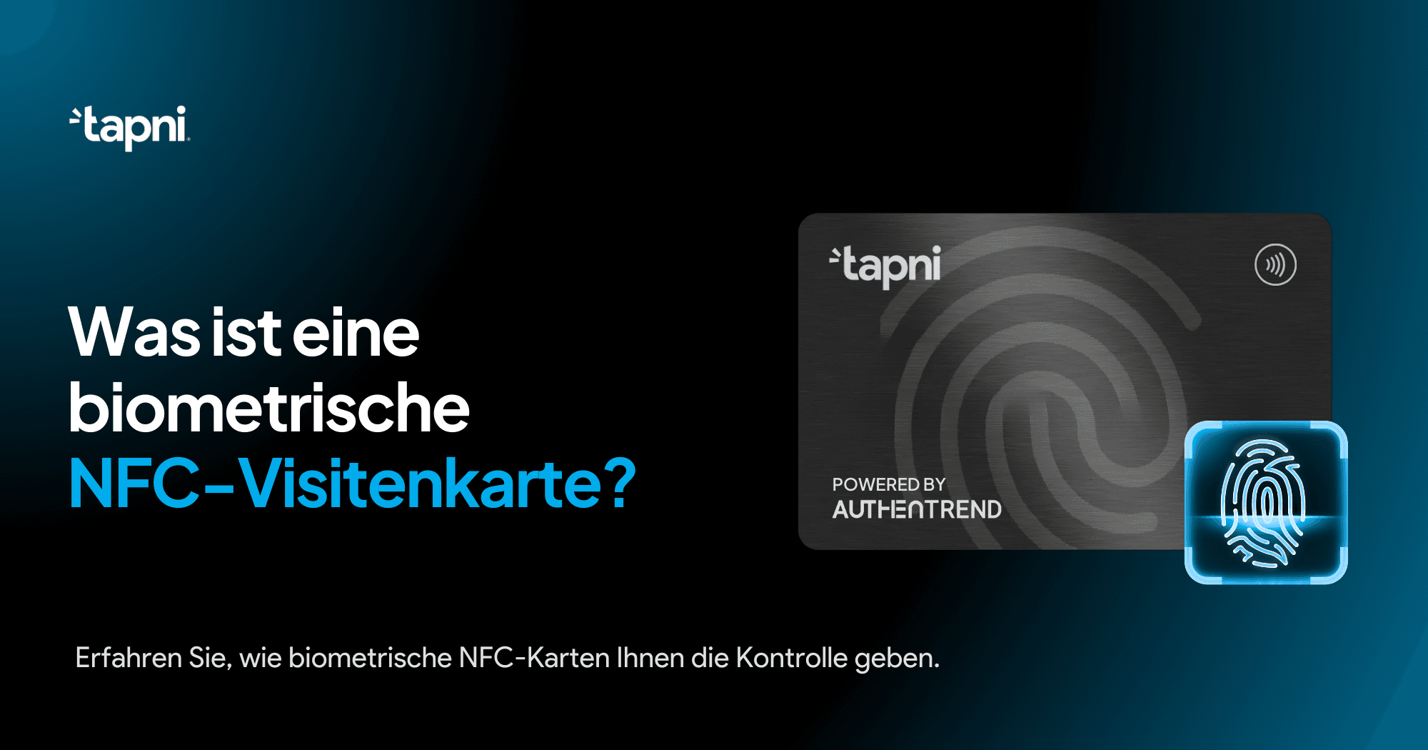 Was ist eine biometrische NFC-Visitenkarte?