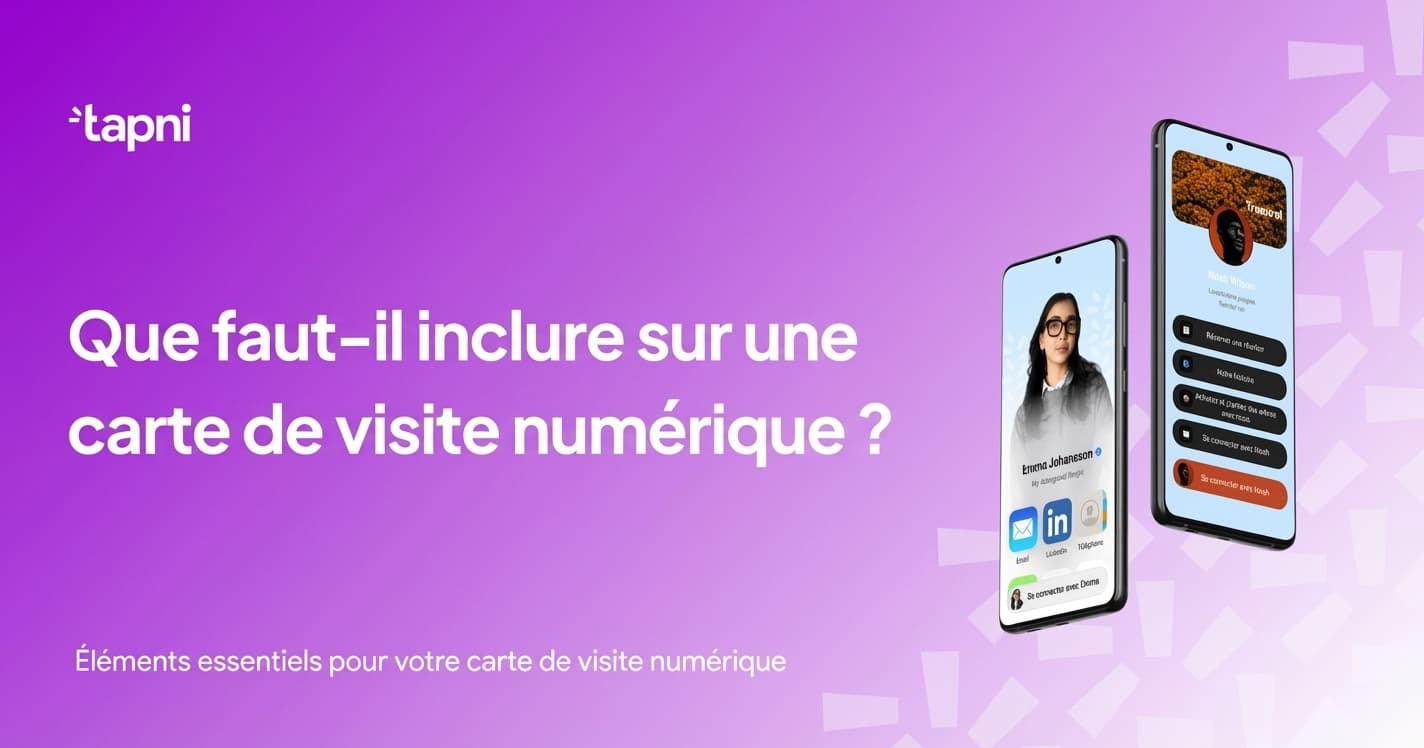 Que Inclure sur une Carte de Visite Numérique