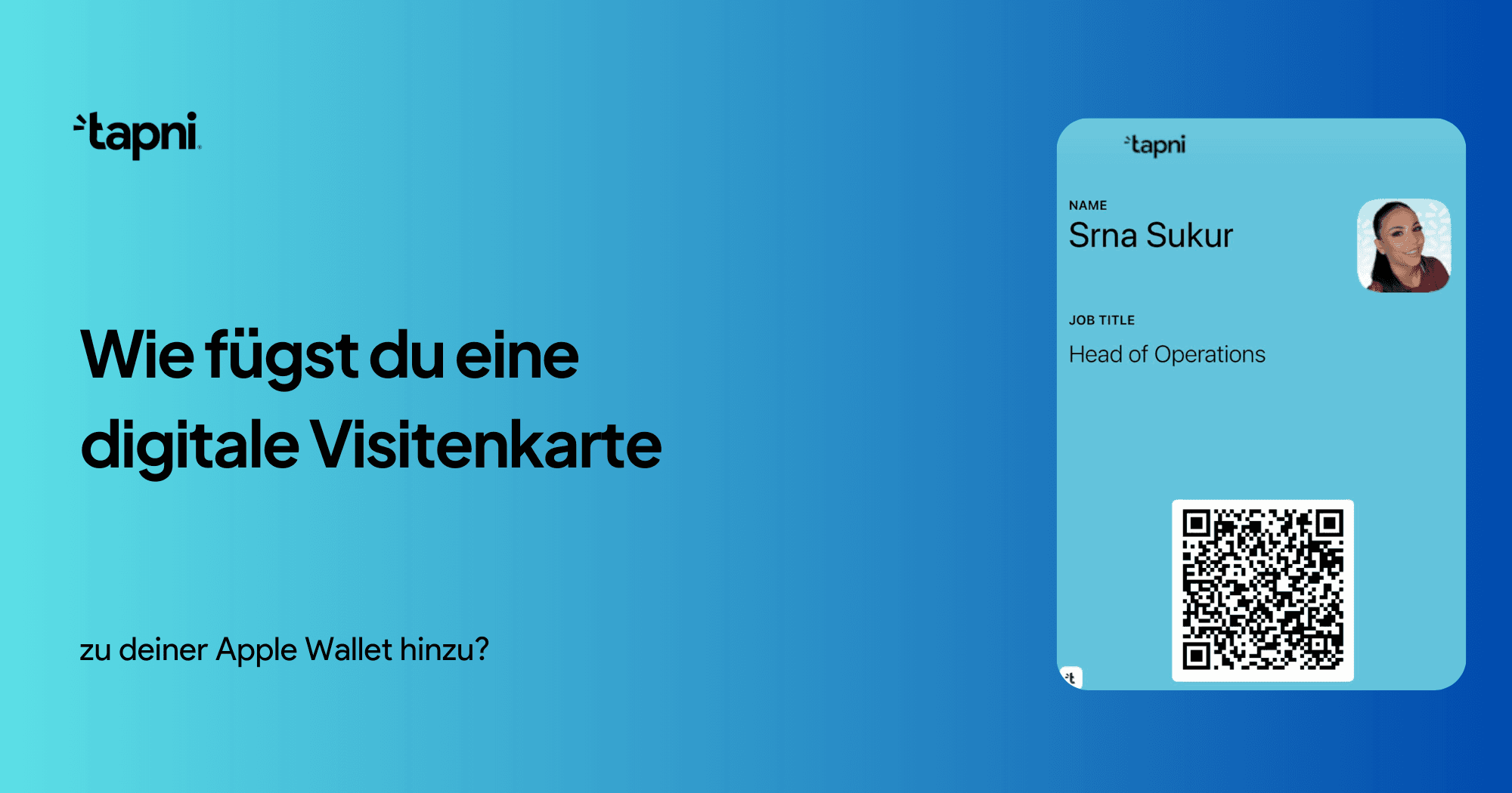 Wie fügst du eine digitale Visitenkarte zu deiner Apple Wallet hinzu?